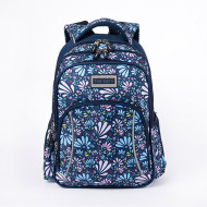 شنطة  مدرسية 2 طبقة 15.5" ظهر طبي لون واحد رقم 0808-10