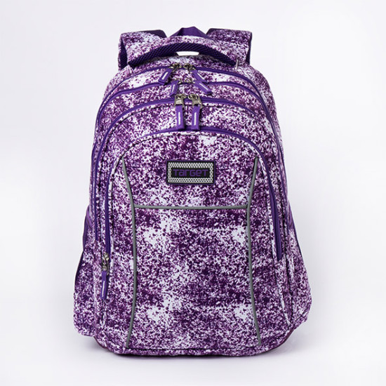 شنطة  مدرسية بناتي  2 طبقة 18" ظهر طبي لون واحد رقم 0816-10