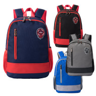 شنطة  مدرسية 2 طبقة 16" مع جيبة لابتوب 4 الوان رقم 0823-10