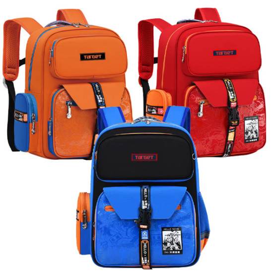 شنطة  مدرسية ابتدائي 2 طبقة ظهر طبي رقم 0904-10