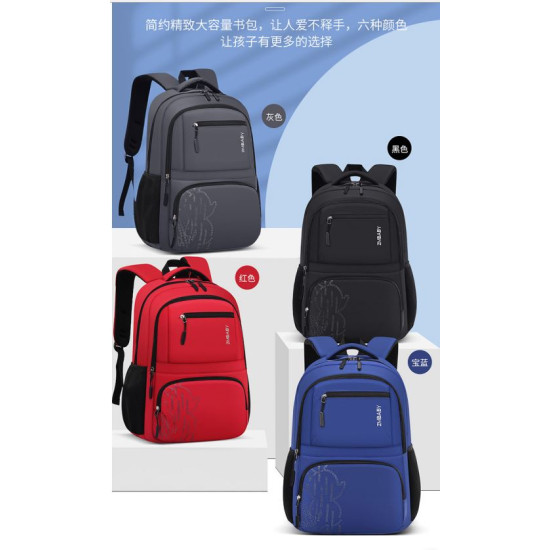 شنطة  مدرسية 2 طبقة مع جيبة لابتوب رقم 0907-10