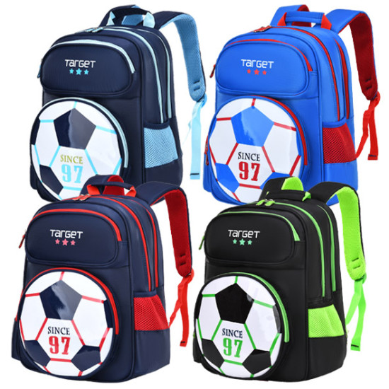 شنطة  ابتدائي ولادي ظهر طبي 2 طبقة 15" فوتبول 0910-10