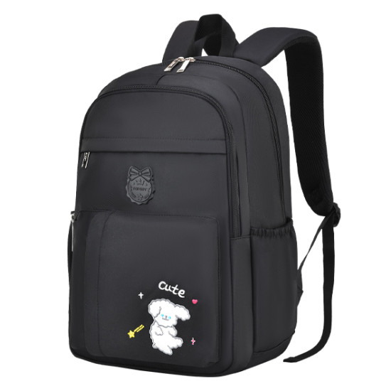 شنطة مدرسية ظهر طبي لون أسود 18.5" رقم 0980-10