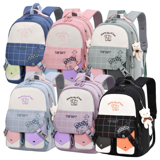 شنطة  مدرسية بناتي 2 طبقة رقم 9496