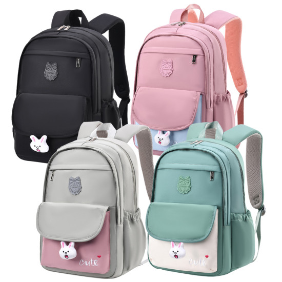 شنطة  مدرسية 2 طبقة ظهر طبي 4 ألوان رقم ZD3281