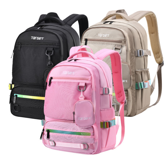 شنطة  مدرسية 2 طبقة ظهر طبي 3 ألوان رقم ZD3217