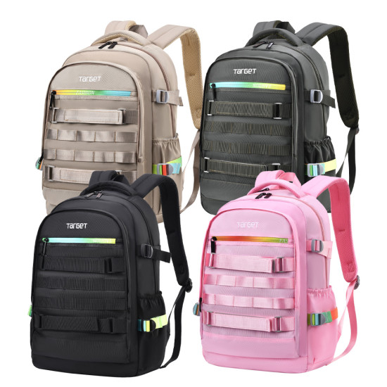 شنطة  مدرسية 2 طبقة ظهر طبي 4 ألوان رقم 3218