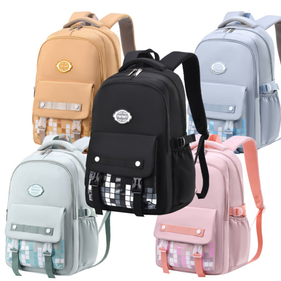 شنطة  مدرسية 2 طبقة ظهر طبي 5 ألوان رقم 3308