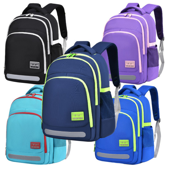 شنطة  مدرسية 2 طبقة ابتدائي ظهر طبي 5ألوان رقم k1208