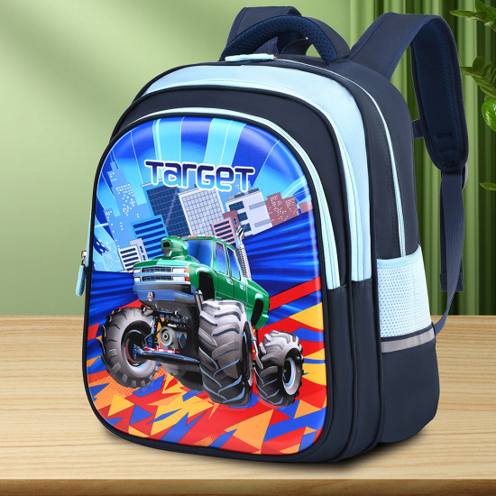 شنطة  ابتدائي 14 إنش 3D ظهر طبي 2 طبقة  رقم BHT-009