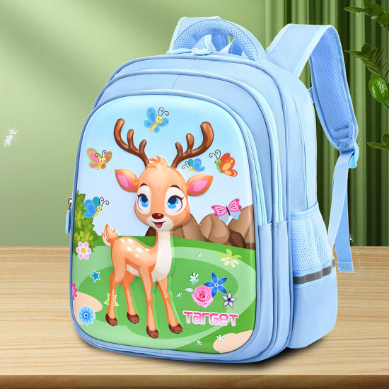 شنطة  ابتدائي 14 إنش 3D ظهر طبي 2 طبقة  رقم 0106