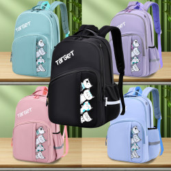 شنطة  مدرسية بناتي 2 طبقة ظهر طبي مع طباعة قطط رقم 713097