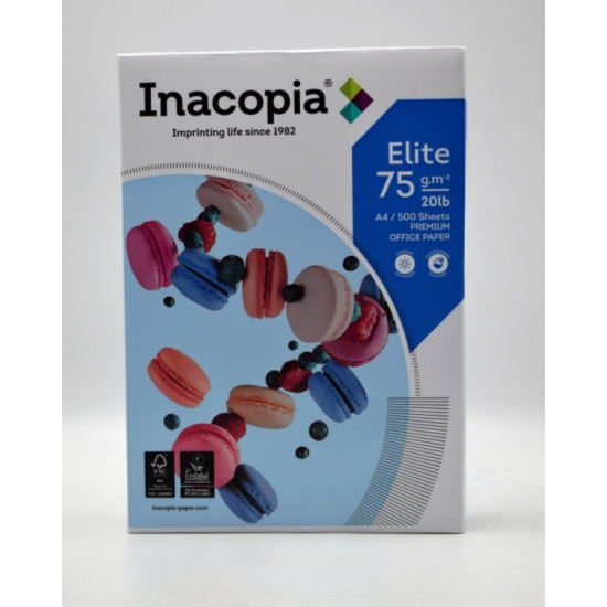 ماعون ورق تصوير A4 أبيض (75) غرام INACOPIA