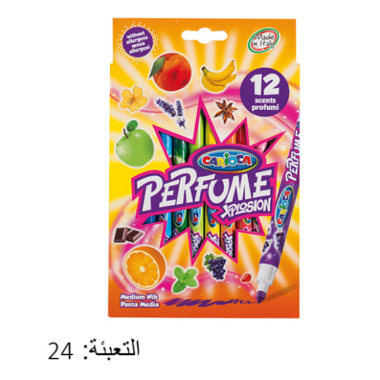 اقلام فلوماستر معطر علبة 12 لون CARIOCA PERFUME رقم 42672