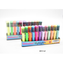 طقم أقلام فسفوري باستل 12 لون رقم ADMIRAL PASTEL