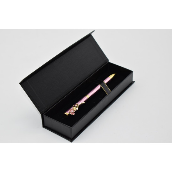 قلم حبر كلبس وردة هدية بعلبة رقم JC-102-1