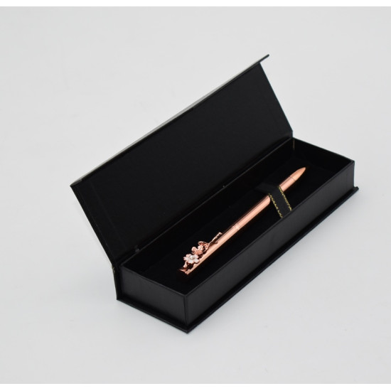 قلم حبر كلبس وردة هدية بعلبة رقم JC-102-5