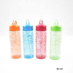 مطرة ماء 600 مل بلاستيك مقاومة للكسر 5 ألوان رقم E12-2