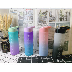 مطرة ماء 600 مل بلاستيك مطبوعة مقاومة للكسر 4 ألوان رقم SP16-01