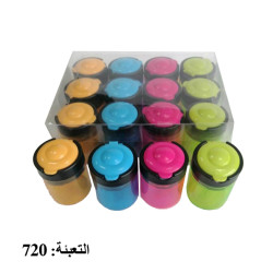 براية بلاستيك ملونة مزدوجة ملونة علبة رقم 8136