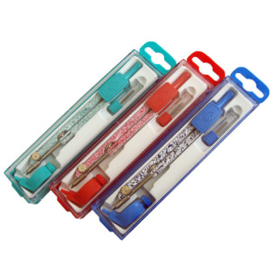 فرجار هندسي ايطالي ملون technocompass 50006C