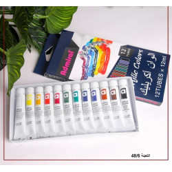طقم  ألوان أكريلك 12 لون 12 مل Admiral