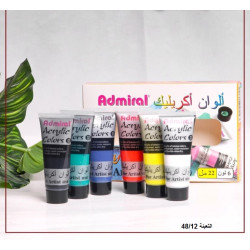 طقم  ألوان أكريلك 6 لون 22 مل Admiral