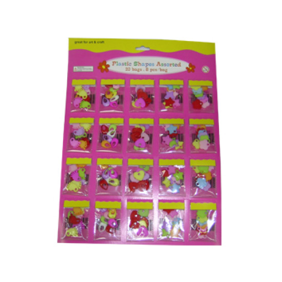 لوازم فنية بلاستيك 8/كيس  كرت مشكل 20/1 رقم 20731