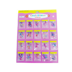 خرز بلاستيك وزن 5غم، لؤلؤي × لون كرت 20/1 رقم MY09