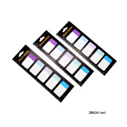 ورق ملاحظات لاصق 25×45 ملم عدد 5، 20 ورقة رقم MO-21
