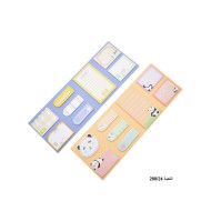 ورق ملاحظات لاصق 8 مجموعات عدة أشكال 20 ورقة رقم O8-203