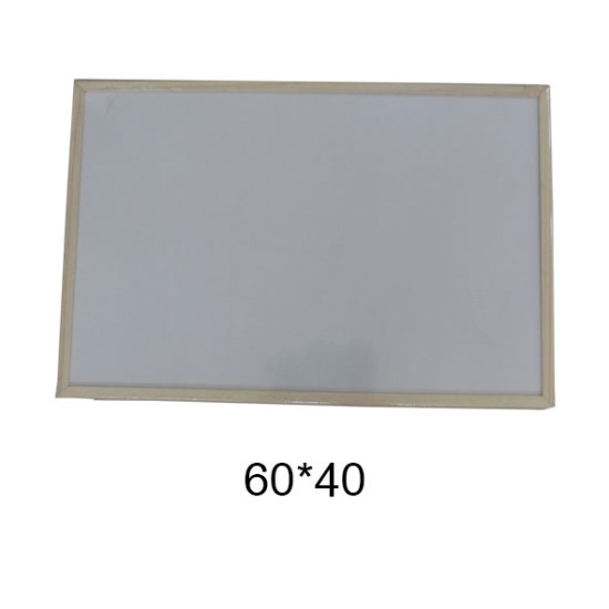 لوح أبيض للكتابة 40*60  إطار خشبي WB4060N-W *