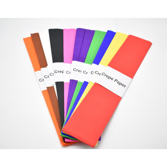 كرتونة ورق كريب 1.5*0.5 متر مشكل ألوان 1/300