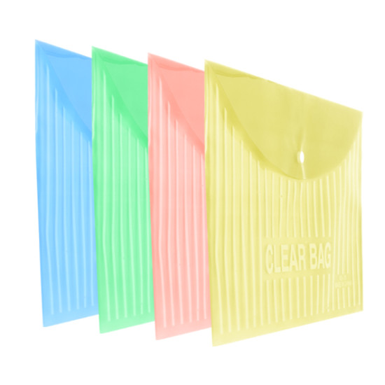 ملف كبسة فلسكاب شفاف ملون سادة رقم W214F