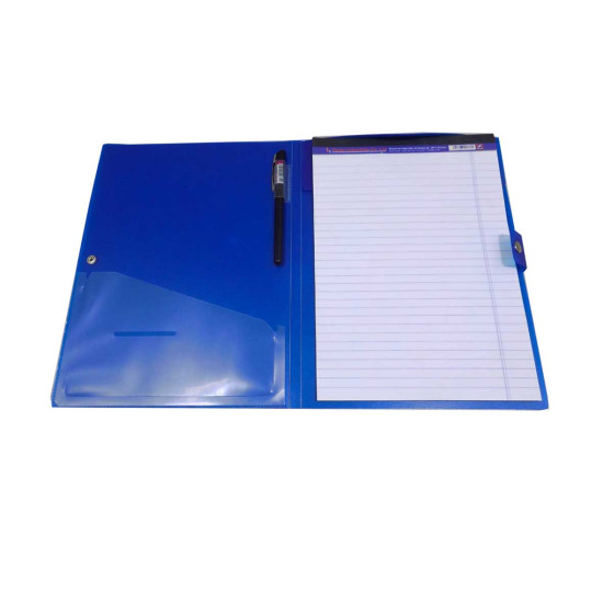 دوسية مؤتمر بلاستيك أسود مع كبسة  رقم L FOLDER