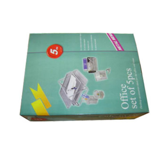 طقم مكتب شبك 5 قطع أسود رقم HY63578