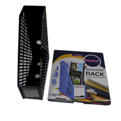 حافظة مجلات بلاستيك أسود رقم US-1601