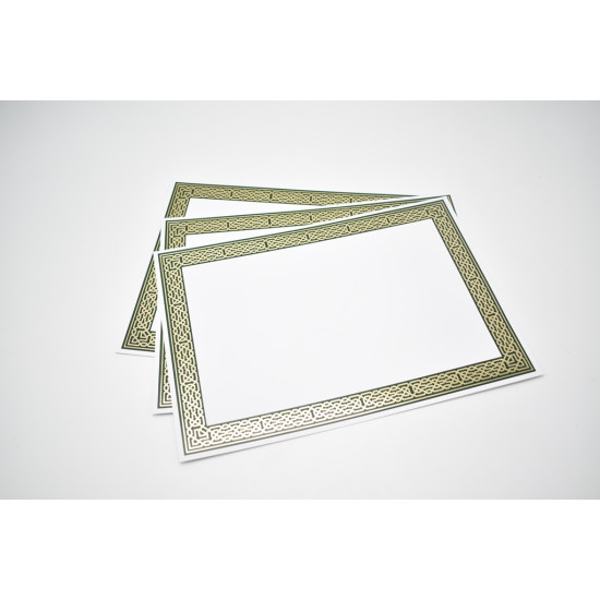 ماعون ورق شهادة تخرج أبيض 1/20 حجم A4 وزن 200 غم  رقم 22129-W