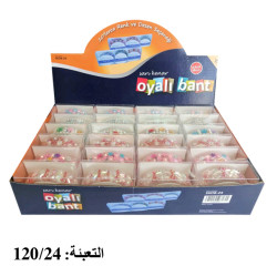 رول ستكرز خرز ملون ظهر شفاف لاصق أشكال رقم ZJXG1255-1