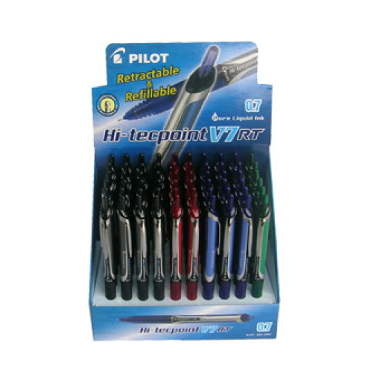 أقلام سائل كبسة بايلوت أسود PILOT  V7 RT
