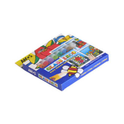 طقم ألوان زجاج مطاط 10مل10لون AMOS