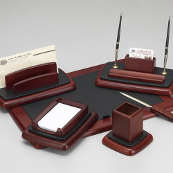 طقم مكتب 6 قطع خشبي غامق رقم  M6RF-1