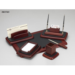 طقم مكتب 6 قطع خشبي غامق رقم  M6RF-1