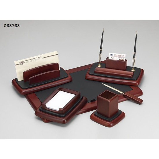 طقم مكتب 6 قطع خشبي غامق رقم  M6RF-1