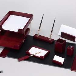 طقم مكتب 9 قطع خمري رقم M9D-1