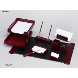 طقم مكتب 9 قطع خمري رقم M9D-1