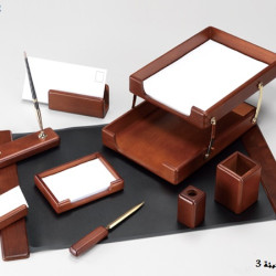 طقم مكتب 9 قطع غامق رقم W9D-1