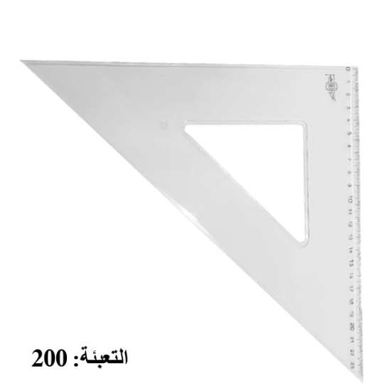 مثلث هندسي 32سم 60 درجة  60/30 رقم  262