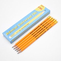 أقلام رصاص أصفر ثلاثي الشكل مع محاية  ADMIRAL UNIVERSAL TRI