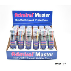 ألوان خشب بلاستيك 12 لون تعبئة درم ADMIRAL MASTER